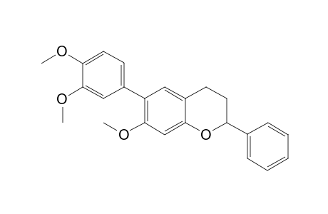 6-(3,4-dimethoxyphenyl)-7-methoxy-2-phenylchroman