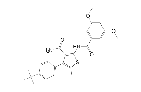 4-(4-tert-butylphenyl)-2-[(3,5-dimethoxybenzoyl)amino]-5-methyl-3-thiophenecarboxamide