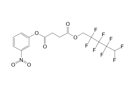 Succinic acid, 2,2,3,3,4,4,5,5-octafluoropentyl 3-nitrophenyl ester