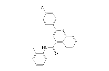 2-(4-chlorophenyl)-N-(2-methylphenyl)-4-quinolinecarboxamide