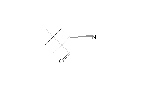 (E)-3-(1'-Acetyl-2',2'-dimethyl-cyclopentyl)-propenonitrile