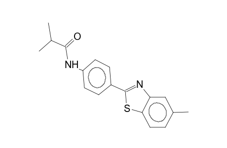 2-(4-isobutanoylamidophenyl)-5-methyl-1,3-benzothiazole