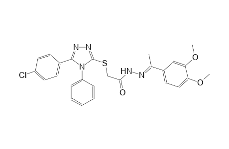 acetic acid, [[5-(4-chlorophenyl)-4-phenyl-4H-1,2,4-triazol-3-yl]thio]-, 2-[(E)-1-(3,4-dimethoxyphenyl)ethylidene]hydrazide