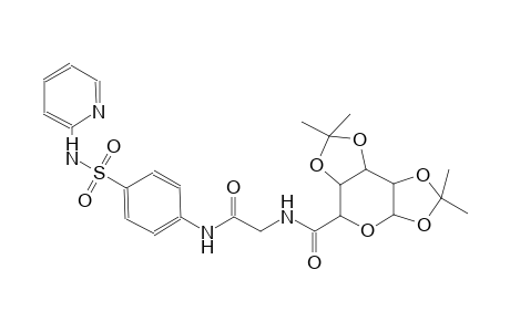 (3aR,5aR,8aS,8bR)-2,2,7,7-tetramethyl-N-(2-oxo-2-((4-(N-(pyridin-2-yl)sulfamoyl)phenyl)amino)ethyl)tetrahydro-3aH-bis([1,3]dioxolo)[4,5-b:4',5'-d]pyran-5-carboxamide