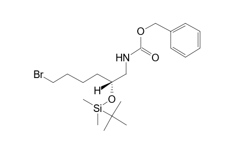 (R)-(-)-Benzyl N-[6-bromo-2-(tert-butyldimethylsilyloxy)hexyl]carbamate
