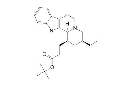 1-BETA-(2'-TERT.-BUTOXYCARBONYL)-ETHYL-3-BETA-ETHYLINDOLO-[2,3-A]-QUINOLIZIDINE