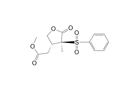 2-[(3R,4S)-4-(benzenesulfonyl)-4-methyl-5-oxo-3-oxolanyl]acetic acid methyl ester