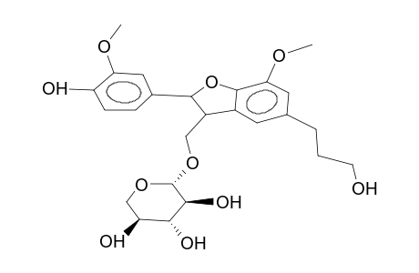 2,3-DIHYDRO-7-METHOXY-2-(4'-HYDROXY-3'-METHOXYPHENYL)-3A-O-beta-D-XYLOPYRANOSYLOXY-METHYL-5-BENZOFURANPROPANOL