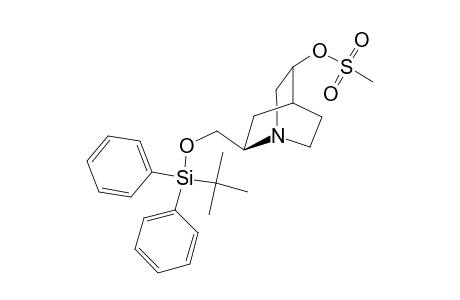 syn-(1S,2R,4S,5R)-2-(tert-Butyldiphenylsiloxymethyl)-5-(methanesulfonyloxy)-1-azabicyclo[2.2.2]octane