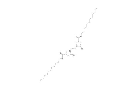 3-Pyrrolidinecarboxylic acid, 1,1'-ethylenebis[5-oxo-, didodecyl ester