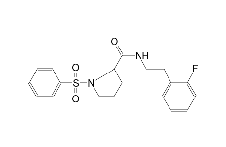 Pyrrolidine-2-carboxamide, N-[2-(2-fluorophenyl)ethyl]-1-phenylsulfonyl-