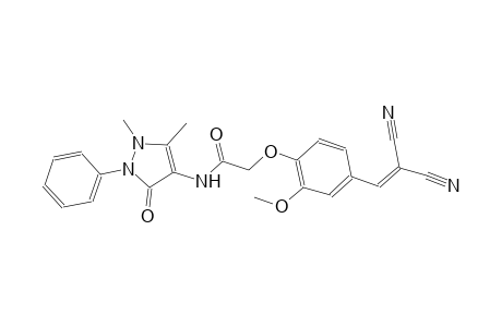 2-[4-(2,2-dicyanovinyl)-2-methoxyphenoxy]-N-(1,5-dimethyl-3-oxo-2-phenyl-2,3-dihydro-1H-pyrazol-4-yl)acetamide
