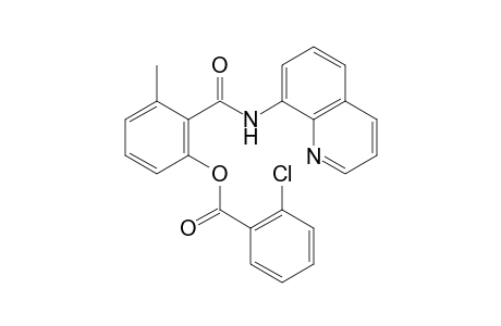 3-Methyl-2-(quinolin-8-ylcarbamoyl)phenyl 2-chlorobenzoate
