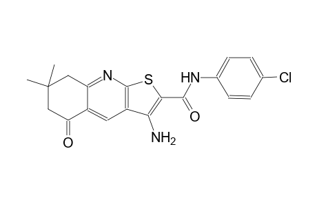 thieno[2,3-b]quinoline-2-carboxamide, 3-amino-N-(4-chlorophenyl)-5,6,7,8-tetrahydro-7,7-dimethyl-5-oxo-