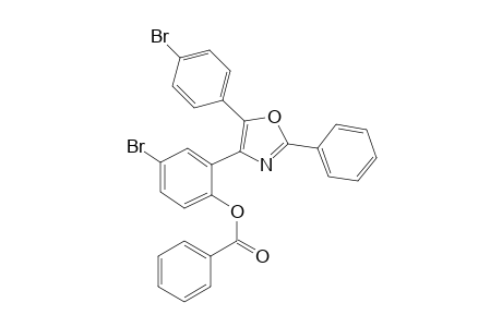 4-Bromo-2-(5-(4-bromophenyl)-2-phenyloxazol-4-yl)phenyl benzoate