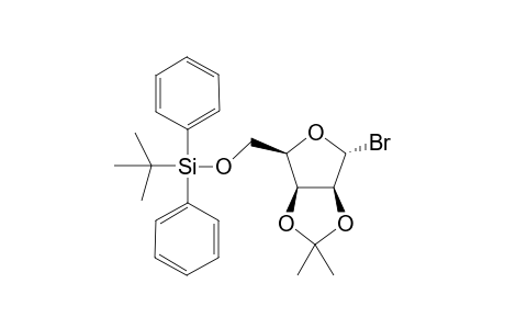 (((3aS,4R,6aS)-6-Bromo-2,2-dimethyl-tetrahydrofuro[3,4-d]-[1,3]dioxol-4-yl)methoxy)(tert-butyl)diphenylsilane