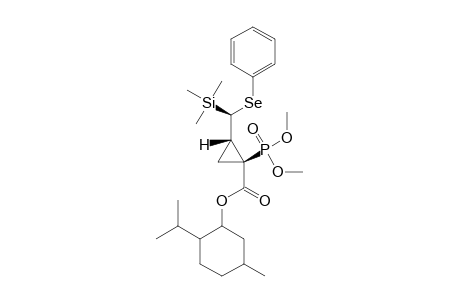 (L)-MENTHYL-R-1-(DIMETHOXYPHOSPHORYL)-C-2-[(PHENYLSELENO)-(TRIMETHYLSILYL)-METHYL]-1-CYCLOPROPANECARBOXYLATE