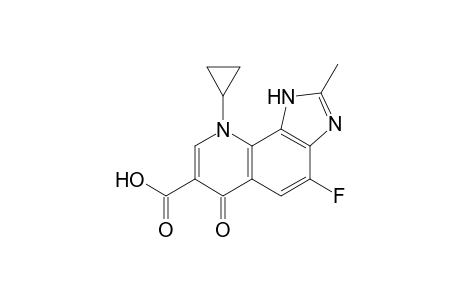 9-Cyclopropyl-4-fluoro-2-methyl-6-oxo-6,9-dihydro-1H-imidazo[4,5-h]quinoline-7-carboxylic acid