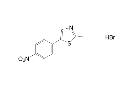 2-methyl-5-(p-nitrophenyl)thiazole, monohydrobromide