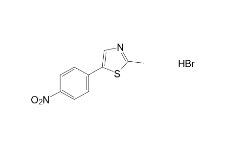 2-methyl-5-(p-nitrophenyl)thiazole, monohydrobromide