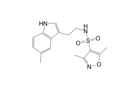 3,5-dimethyl-N-[2-(5-methyl-1H-indol-3-yl)ethyl]-4-isoxazolesulfonamide