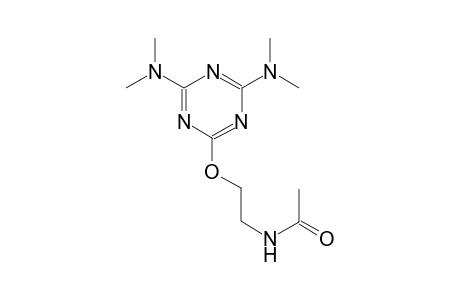 N-(2-{[4,6-bis(dimethylamino)-1,3,5-triazin-2-yl]oxy}ethyl)acetamide