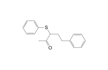 2-Pentanone, 5-phenyl-3-(phenylthio)-