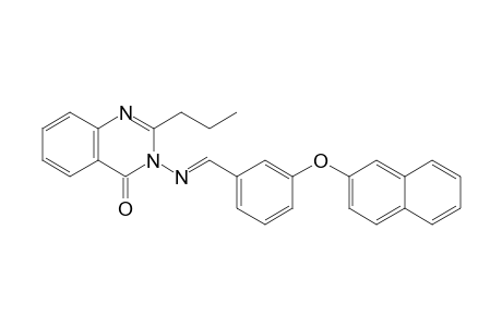 3-({(E)-[3-(Naphthalen-2-yloxy)phenyl]methylidene}amino)-2-propylquinazolin-4(3H)-one