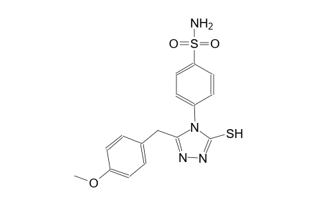 4-[3-(4-methoxybenzyl)-5-sulfanyl-4H-1,2,4-triazol-4-yl]benzenesulfonamide
