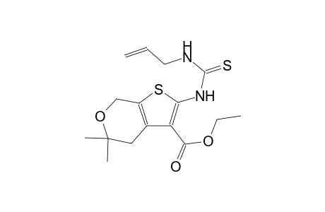 5H-thieno[2,3-c]pyran-3-carboxylic acid, 4,7-dihydro-5,5-dimethyl-2-[[(2-propenylamino)carbonothioyl]amino]-, ethyl ester