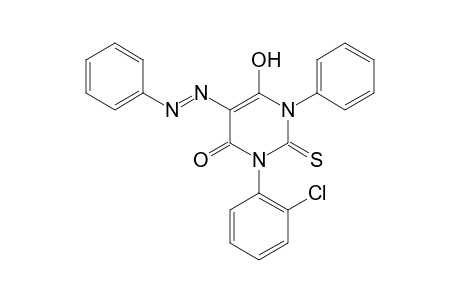 1-(o-chlorophenyl)-4-hydroxy-3-phenyl-5-(phenylazo)-2-thiouracil