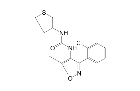1-[3-(o-chlorophenyl)-5-methyl-4-isoxazolyl]-3-(tetrahydro-3-thienyl)urea