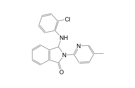 1H-isoindol-1-one, 3-[(2-chlorophenyl)amino]-2,3-dihydro-2-(5-methyl-2-pyridinyl)-