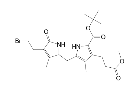 1H-Pyrrole-3-propanoic acid, 5-[[4-(2-bromoethyl)-2,5-dihydro-3-methyl-5-oxo-1H-pyrrol-2-yl]methyl]-2-[(1,1-dimethylethoxy)carbonyl]-4-methyl-, methyl ester, (.+-.)-