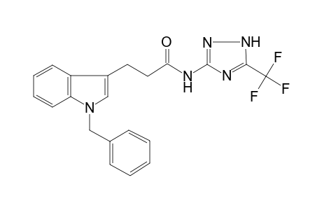 3-(1-Benzyl-1H-indol-3-yl)-N-[5-(trifluoromethyl)-1H-1,2,4-triazol-3-yl]propanamide