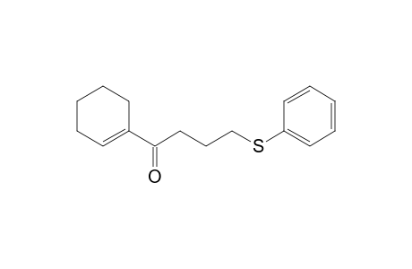 1-Butanone, 1-(1-cyclohexen-1-yl)-4-(phenylthio)-