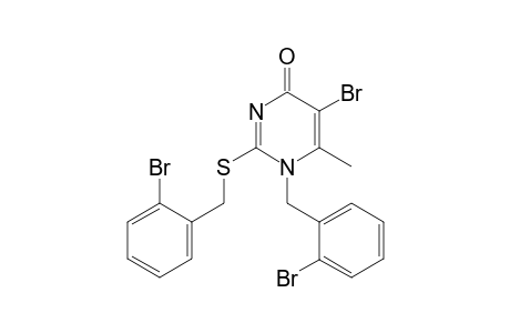 1-o-bromo-benzyl-2-o-bromo-benzylthio-5-bromo-6-methyluracil