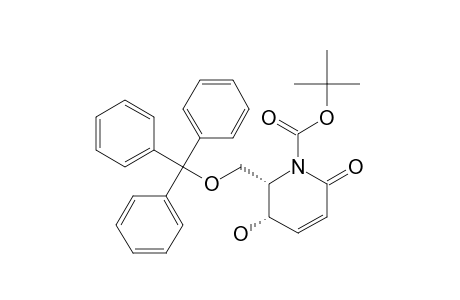 (-)-TERT.-BUTYL-(2S,3R)-3-HYDROXY-6-OXO-2-[(TRITYLOXY)-METHYL]-3,6-DIHYDROPYRIDIN-1(2H)-CARBOXYLATE
