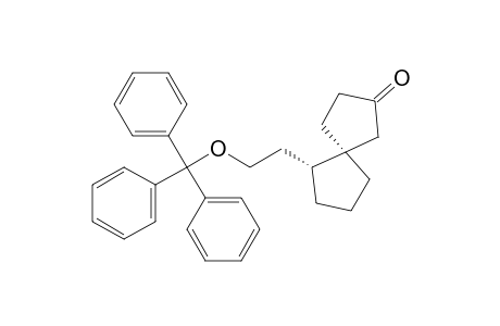 Spiro[4.4]nonan-2-one, 6-[2-(triphenylmethoxy)ethyl]-, cis-