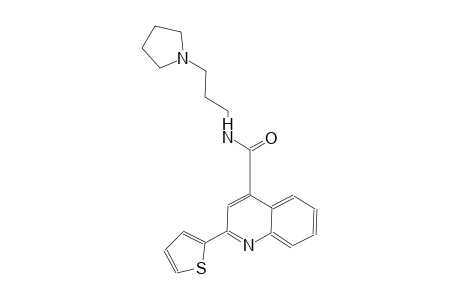N-[3-(1-pyrrolidinyl)propyl]-2-(2-thienyl)-4-quinolinecarboxamide
