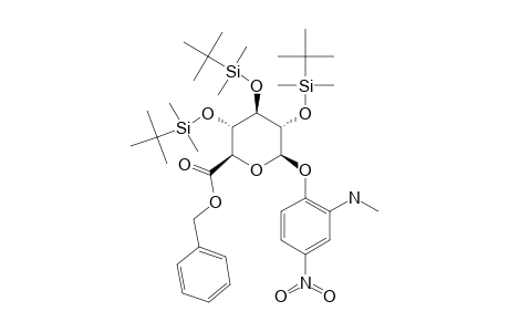 BENZYL-[2-METHYLAMINO-4-NITROPHENYL-2,3,4-TRI-O-(TERT.-BUTYLDIMETHYLSILYL)-BETA-D-GLUCOPYRANOSID]-URONATE