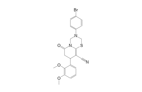 2H,6H-pyrido[2,1-b][1,3,5]thiadiazine-9-carbonitrile, 3-(4-bromophenyl)-8-(2,3-dimethoxyphenyl)-3,4,7,8-tetrahydro-6-oxo-