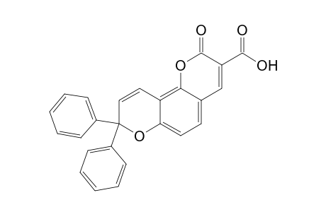 2-Oxo-8,8-diphenyl-2H,8H-pyrano[2,3-f](1)-benzopyran-3-carboxylic Acid