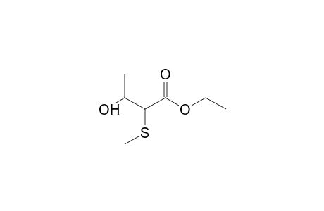 Ethyl 3-hydroxy-2-(methylsulfanyl)butanoate