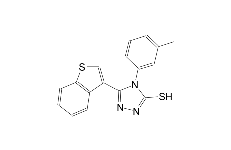 5-(1-benzothien-3-yl)-4-(3-methylphenyl)-4H-1,2,4-triazole-3-thiol