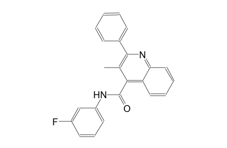 N-(3-fluorophenyl)-3-methyl-2-phenyl-4-quinolinecarboxamide
