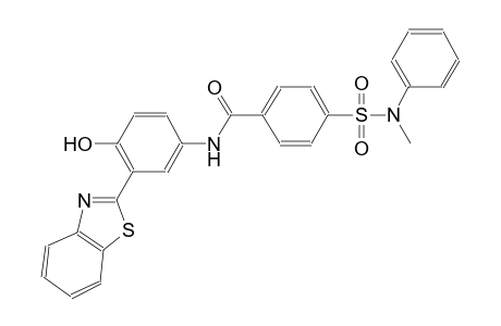 benzamide, N-[3-(2-benzothiazolyl)-4-hydroxyphenyl]-4-[(methylphenylamino)sulfonyl]-