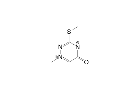 1-methyl-3-methylsulfanyl-1,2,4-triazin-1-ium-5-olate