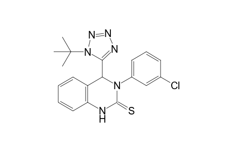 4-(1-(tert-butyl)-1H-tetrazol-5-yl)-3-(3-chlorophenyl)-3,4-dihydroquinazoline-2(1H)-thione