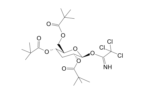 O-(3-Deoxy-2,4,6-tri-O-pivaloyl-b-d-ribo-hexopyranosyl)-trichloroacetimidate